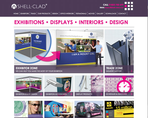 Spies and Flyders website design for Shell Clad